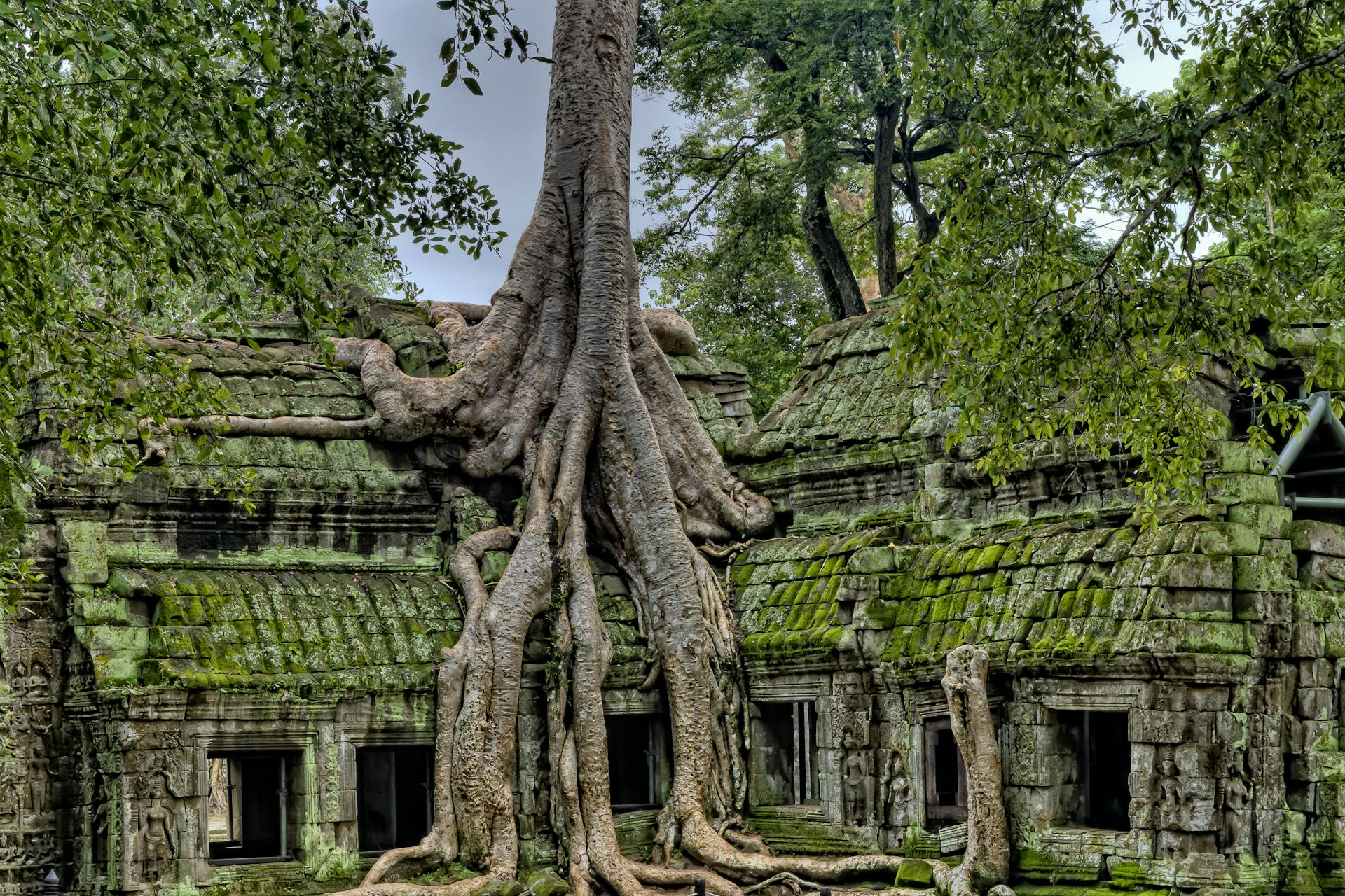 Begin your weather-prepared day with Angkor’s tranquil ambiance